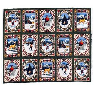 Daisy Kingdom First Snow Quilt Panel No. 8107 Winter Fabric Panel